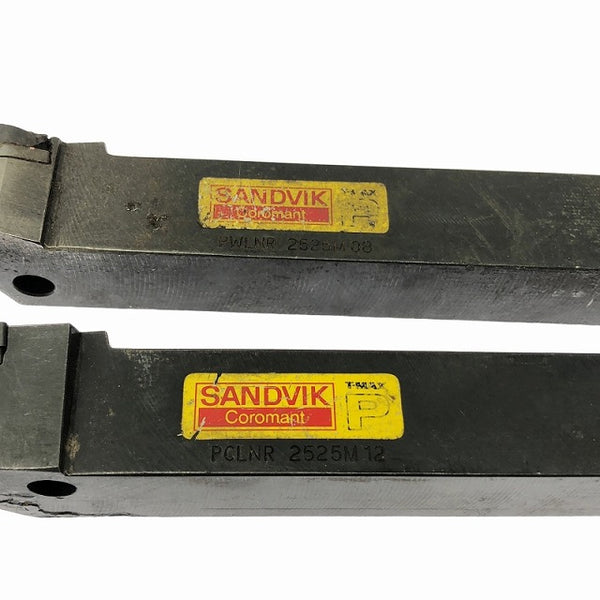 ☆中古品2本セット☆SANDVIK サンドビック 旋削加工用シャンクバイト PCLNR2525M12 PWLNR2525M08 バイトホルダー - 6