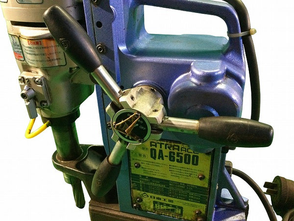 ☆中古品☆ NITTO KOHKI 日東工器 200V アトラエース ATRAACE QA-6500 大口径タイプ クイックオート 磁気ボール盤 電動工具 - 10