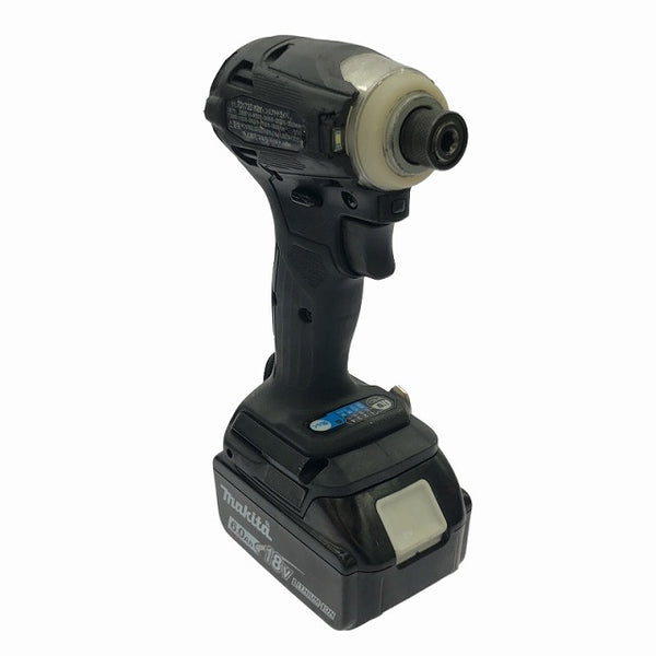 ☆中古品☆makita マキタ 18V 充電式インパクトドライバー TD172D 黒 バッテリ2個(18V6.0Ah) 充電器 ケース付 コードレス - 5