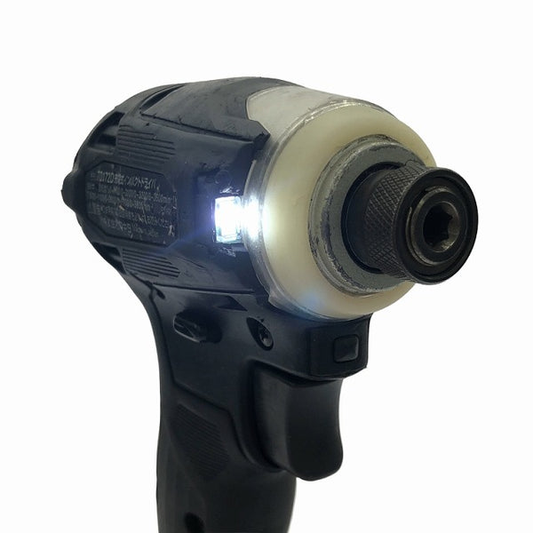 ☆中古品☆makita マキタ 18V 充電式インパクトドライバー TD172D 黒 バッテリ2個(18V6.0Ah) 充電器 ケース付 コードレス - 9