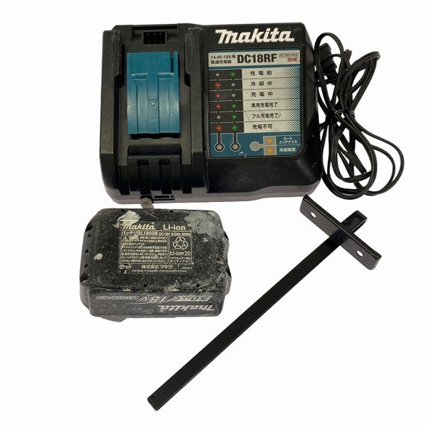 ☆中古品☆makita マキタ 18V 125ｍｍ 充電式防じんマルノコ KS511D バッテリ1個(18V5.0Ah) 充電器 ケース付 コードレス - 10