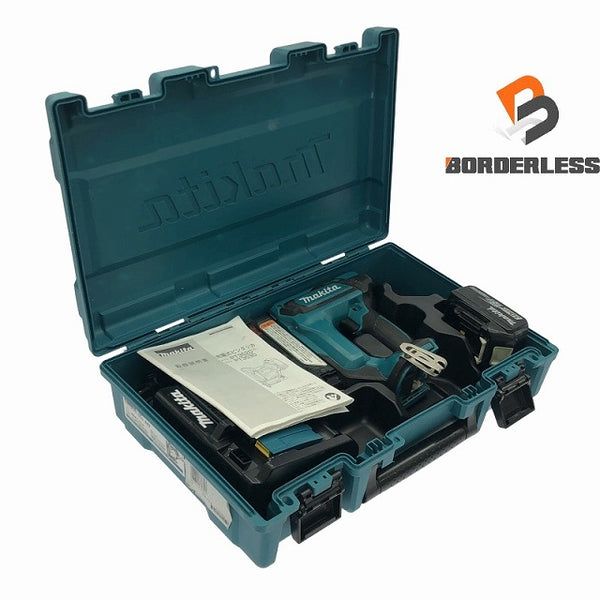 ☆中古品☆makita マキタ 18V 35mm 充電式ピンタッカー PT353D バッテリ1個(18V3.0Ah) 充電器 ケース付 ピンネイラ ピン釘打機 - 2