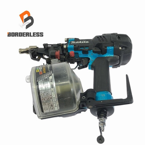☆中古品☆makita マキタ 65mm 高圧 エア釘打機 AN636H 青 エア釘打ち機 ロール釘打機 ロール釘打ち機 コイルネイラ