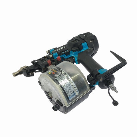 ☆中古品☆makita マキタ 65mm 高圧 エア釘打機 AN636H 青 エア釘打ち機 ロール釘打機 ロール釘打ち機 コイルネイラ - 0