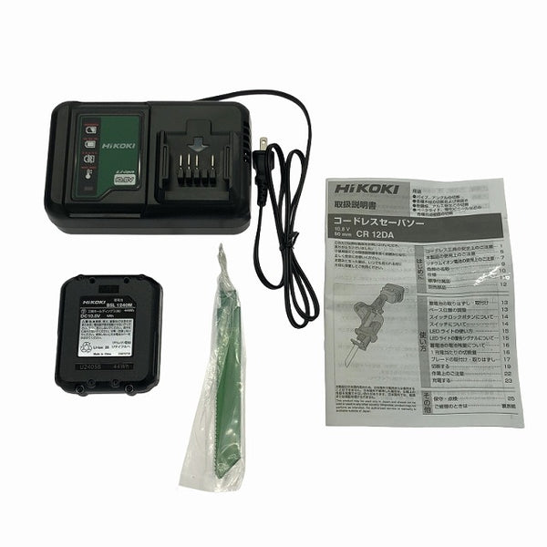 ☆未使用品☆HiKOKI ハイコーキ 10.8V コードレスセーバソー CR12DA(LS) バッテリ1個(4.0Ah) 充電器 ケース 充電式レシプロソー - 10