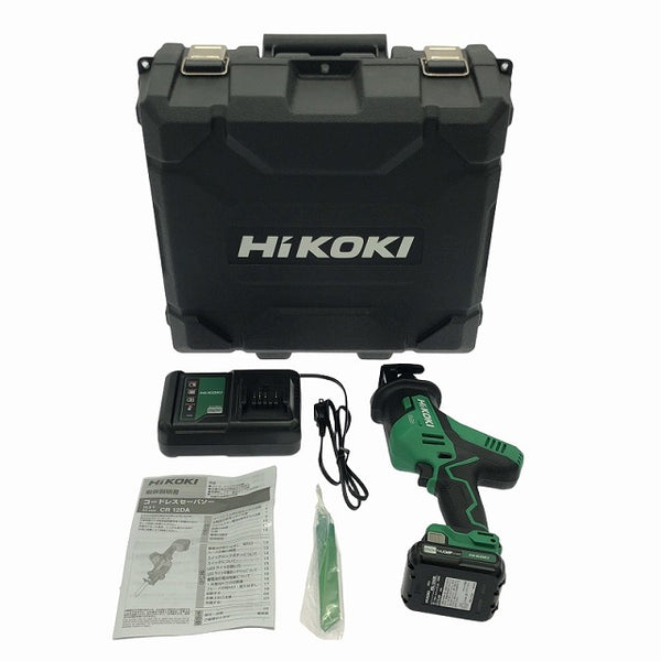 ☆未使用品☆HiKOKI ハイコーキ 10.8V コードレスセーバソー CR12DA(LS) バッテリ1個(4.0Ah) 充電器 ケース 充電式レシプロソー - 4