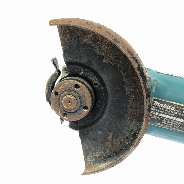 ☆中古品☆makita マキタ 100V 150mm 電子ディスクグラインダー GA6021C コード式 ディスクサンダー 研磨 研削 切削 切断 - 6