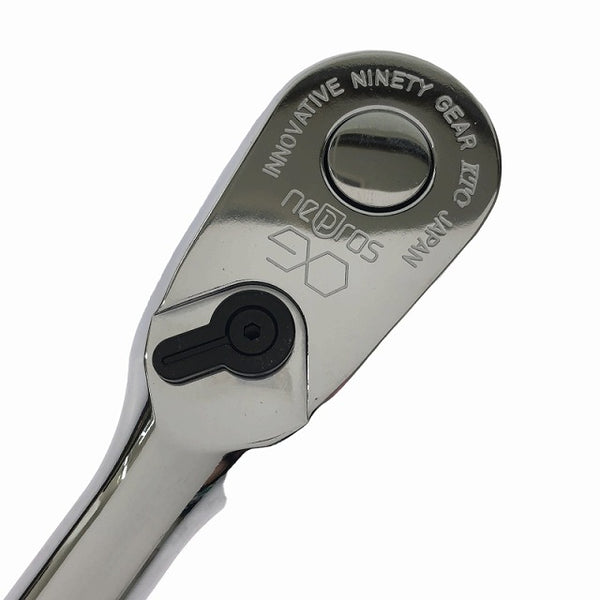 ☆未使用品☆nepros ネプロス 12.7sq. ラチェットハンドル NBR490 90ギア ラチェットレンチ ソケットハンドル KTC - 8