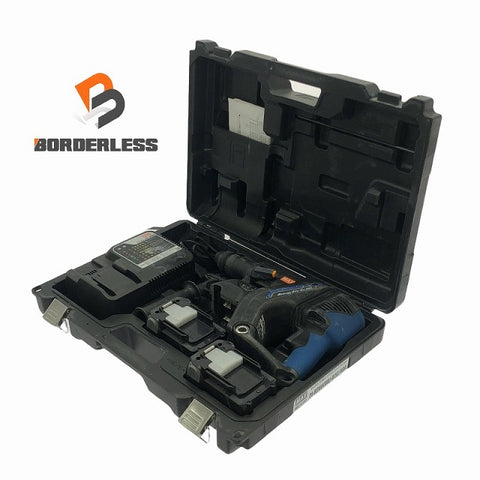 ☆中古品☆MAX マックス 25.2V 充電式ブラシレスハンマドリル PJ-R266-B2C/40A DB/ドオンブルー バッテリ2個 充電器 ケース