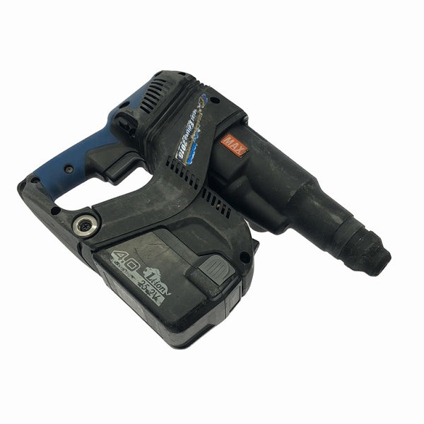☆中古品☆MAX マックス 25.2V 充電式ブラシレスハンマドリル PJ-R266-B2C/40A DB/ドオンブルー バッテリ2個 充電器 ケース - 5