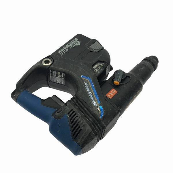 ☆中古品☆MAX マックス 25.2V 充電式ブラシレスハンマドリル PJ-R266-B2C/40A DB/ドオンブルー バッテリ2個 充電器 ケース - 6
