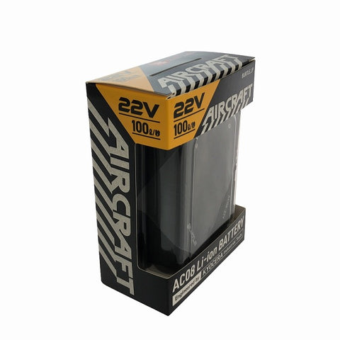 ☆未使用品☆BURTLE バートル 22V リチウムイオンバッテリー AC08-22V 黒 ACアダプタ付 エアークラフト 2024年モデル 空調作業服用 - 0