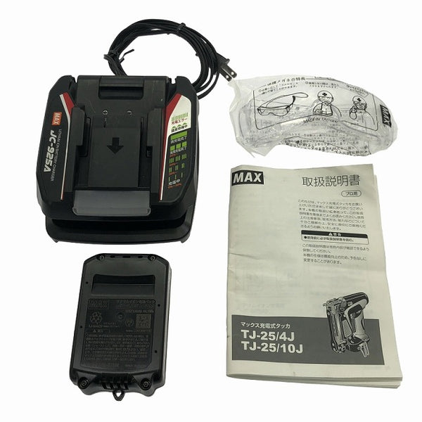 ☆比較的綺麗☆MAX マックス 18V 充電式タッカー TJ-25/4J バッテリ1個(18V2.5Ah) 充電器 ケース付 コードレスタッカー 電動工具 - 10