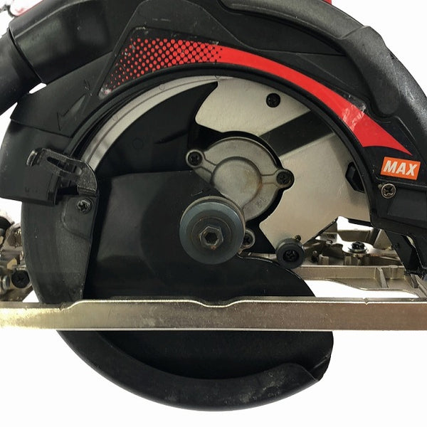☆中古品☆MAX マックス 18V 165mm 防じん兼用 充電式丸のこ PJ-CS61CDP バッテリ1個(5.0Ah) 充電器付 コードレス丸のこ マルノコ - 6
