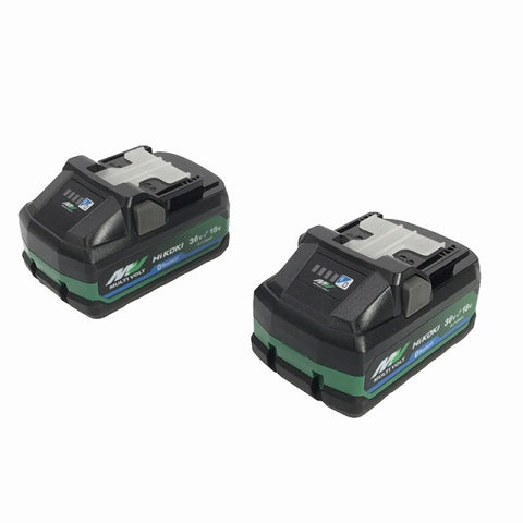 ☆未使用品2個セット☆HiKOKI ハイコーキ 純正マルチボルトバッテリー BSL36B18BX(36V/4.0Ah,18V/8.0Ah) Bluetooth付 蓄電池 - 0