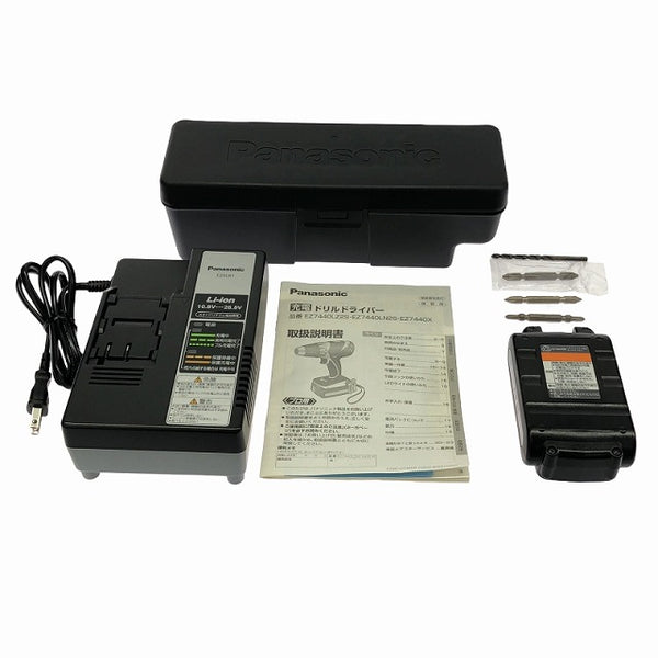☆美品☆Panasonic パナソニック 14.4V 充電ドリルドライバー EZ7440 バッテリ1個(3Ah) 充電器 ケース付 充電式ドライバドリル - 10