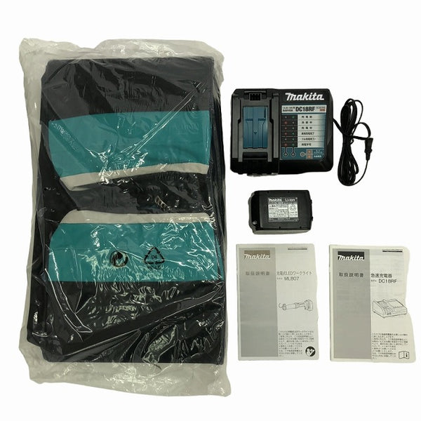 ☆未使用品☆makita マキタ 18V 防災用コンボキット CK1012 充電式テレビ TV100 LEDワークライト ML807 バッテリー1個 充電器付 - 10