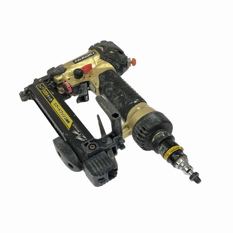 ☆中古品☆HiKOKI ハイコーキ 25mm 高圧タッカ N2504HMB エアダスタ付き エアーツール エア工具 HITACHI 日立工機 - 0