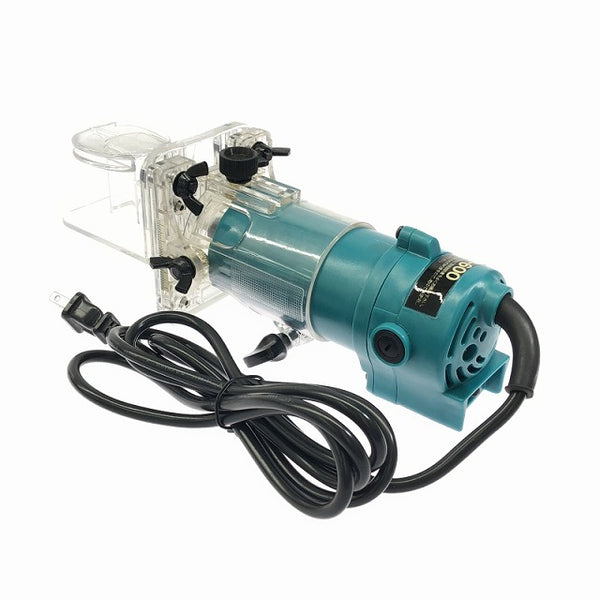 ☆中古美品☆ SHINKO 新興製作所 100V トリマ STR-600 本体+パーツ+ケース 木工 面取り トリミング 溝切 - 7