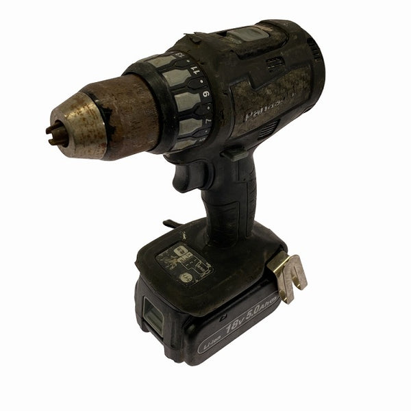 ☆中古品☆Panasonic パナソニック Dual 14.4V/18V 充電ドリルドライバー EZ74A2LJ2G-B バッテリー2個(18V 5.0Ah) 充電器 ケース付 - 3