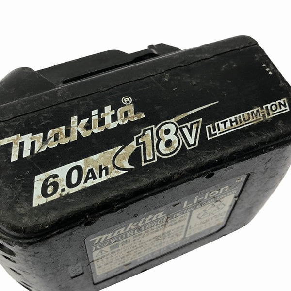 ☆中古品2点セット☆makita マキタ 18V 6.0Ah 純正リチウムイオンバッテリー BL1860B 急速充電対応 残量表示付 雪マーク - 10
