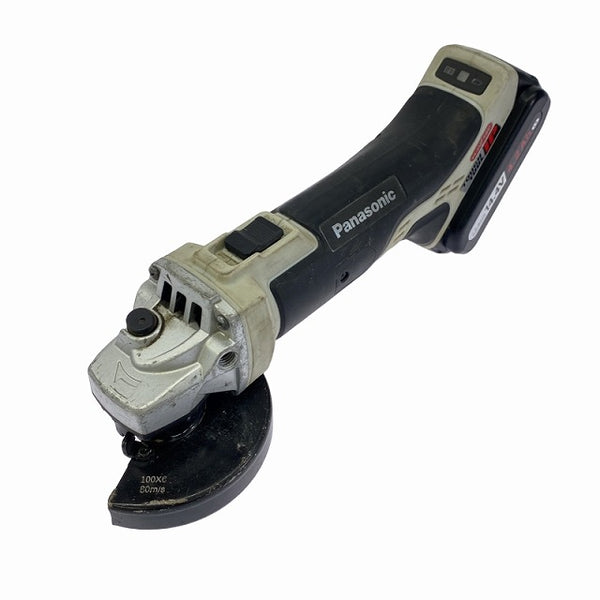 ☆中古品☆Panasonic パナソニック 14.4V/18V 充電式ディスクグラインダー100 EZ46A1 バッテリ2個(14.4V 4.2Ah) 切断砥石4枚付 - 3