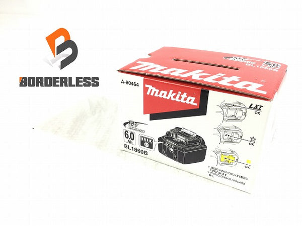 ☆未使用品☆makita マキタ 18V 6.0Ah 純正 リチウムイオンバッテリー BL1860B 残量表示付 リチウムイオン電池 雪マーク - 1
