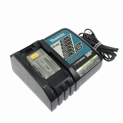 ☆中古品 3点セット☆makita マキタ 18V 6.0Ah 純正リチウムイオンバッテリー BL1860B×2台 急速充電器 DC18RC - 0