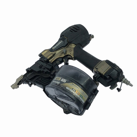 ☆中古品☆HiKOKI ハイコーキ 65mm 高圧 ロール釘打機 NV65HR2(S) パワー切替機構付 エア釘打機 エア釘打ち機 コイルネイラ - 0