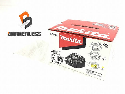 ☆未使用品☆makita マキタ 18V 6.0Ah 純正 リチウムイオンバッテリー BL1860B 残量表示付 リチウムイオン電池 蓄電池 充電池