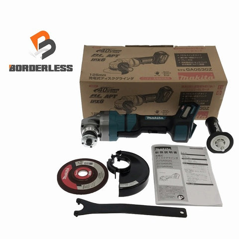 ☆未使用品☆makita マキタ 40Vmax 125ｍｍ 充電式ディスクグラインダー GA053GZ 本体のみ コードレス ディスクサンダー