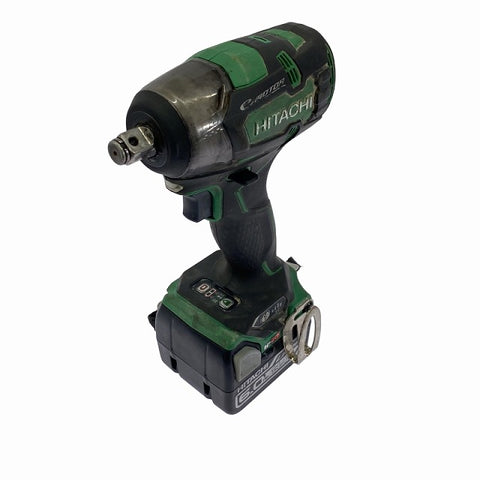 ☆中古品2点セット☆HITACHI 日立工機 14.4V コードレスインパクトレンチ WR14DBDL2/DBAL2 バッテリ2個(14.4V 6.0Ah) 充電器付き - 0