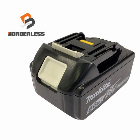 ☆極美品 充電回数2回☆makita マキタ 18V 6.0Ah 純正 リチウムイオンバッテリー BL1860B 残量表示付 リチウムイオン電池