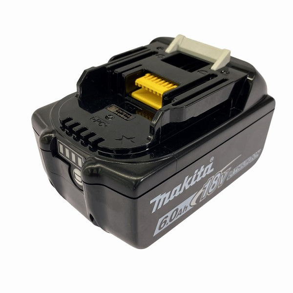 ☆極美品 充電回数2回☆makita マキタ 18V 6.0Ah 純正 リチウムイオンバッテリー BL1860B 残量表示付 リチウムイオン電池 - 4