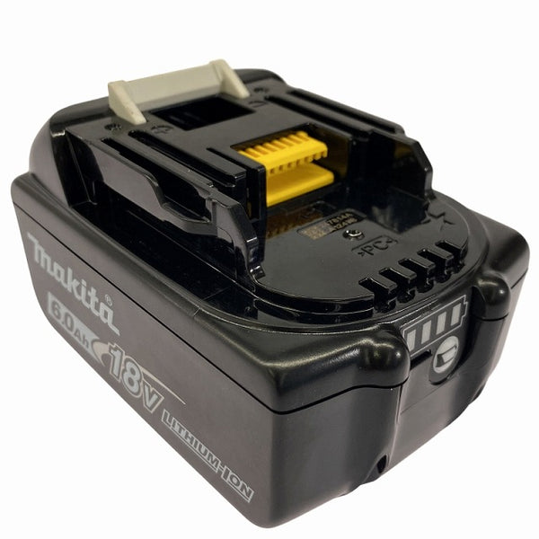 ☆極美品 充電回数2回☆makita マキタ 18V 6.0Ah 純正 リチウムイオンバッテリー BL1860B 残量表示付 リチウムイオン電池 - 6