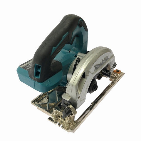 ☆中古品☆ makita マキタ 18V 165mm 充電式丸のこ HS610D 青/ブルー 本体+バッテリー1個(6.0Ah)+刃 マルノコ/丸鋸/丸ノコ - 0