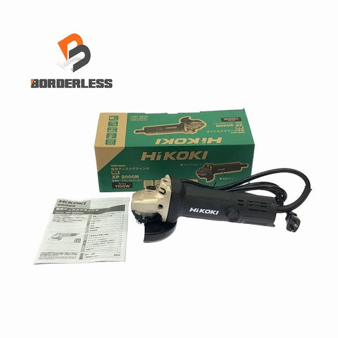☆未使用品☆ HIKOKI ハイコーキ 100V 100mm 電気ディスクグラインダ 細径 XP2000N ブラック＆ゴールド