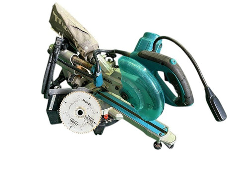 ☆中古品☆makita マキタ 100V 165mm スライドマルノコ LS0612FL レーザー＋ライト付 スライド丸のこ スライド丸ノコ 切断機 - 0