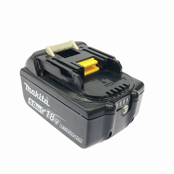 ☆中古品 充電回数293回☆makita マキタ 18V 6.0Ah 純正 リチウムイオンバッテリー BL1860B 残量表示付 リチウムイオン電池 - 3