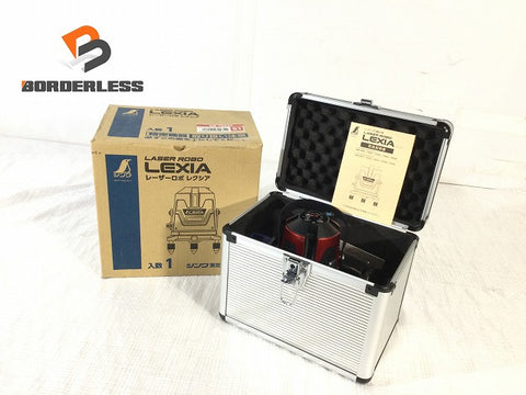 ☆未使用品☆SHINWA シンワ RASER ROBO LEXIA 51 No.70935 本体+パーツ+ケース レッド/赤 レーザーロボ レクシア 墨出器 墨出し
