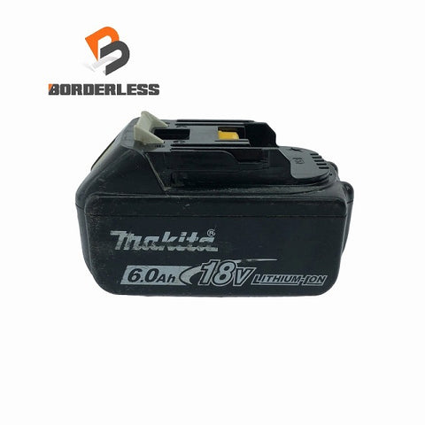 ☆比較的綺麗 充電回数17回☆makita マキタ 18V 6.0Ah 純正 リチウムイオンバッテリー BL1860B 残量表示付 リチウムイオン電池