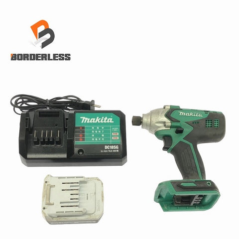 ☆中古品☆makita マキタ 14.4V 充電式インパクトドライバ M695D バッテリー(14.4V 1.3Ah) 充電器付き 電動工具 日曜大工