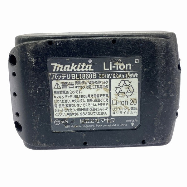☆中古品☆makita マキタ 18V 6.0Ah 純正 リチウムイオンバッテリー BL1860B 残量表示付 リチウムイオン電池 蓄電池 - 10