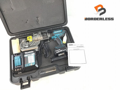 ☆未使用品☆ makita マキタ 18V 充電式パンチャー PP200DRG バッテリー1個(18V 6.0Ah) 充電器 油圧式パンチャー コードレス - 0