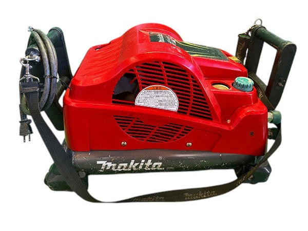 ☆中古品☆makita マキタ 一般圧/常圧/高圧 エアコンプレッサー AC401XL 赤 100V 8L エアーコンプレッサー エア工具 - 10