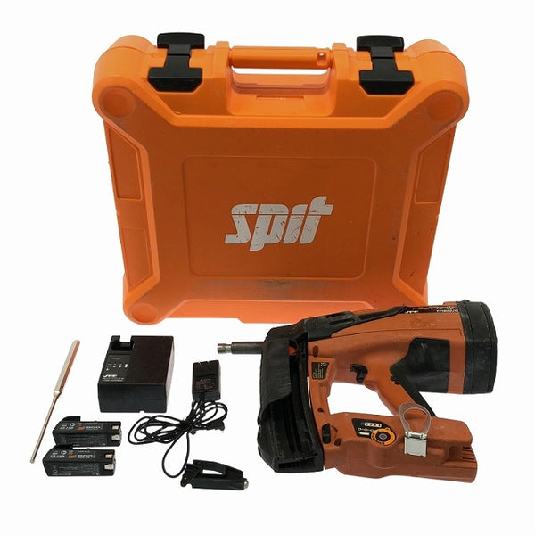 ☆中古品☆JPFトラックファースト ガス式鋲打ち機 TF1800JQ バッテリ2個 充電器 ケース付き 釘打ち機 エア工具 - 4