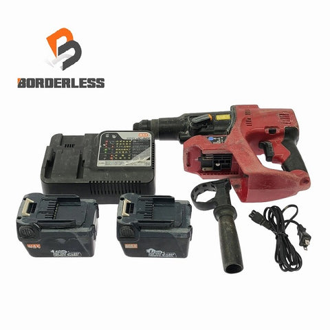 ☆中古品☆MAX マックス 25.2V 充電式ブラシレスハンマドリル PJ-R265 バッテリー2個(25.2V 3.0Ah) 充電器付き