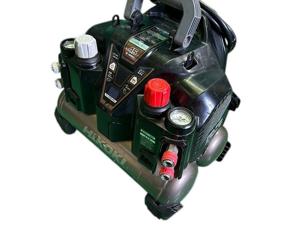 ☆中古品☆HIKOKI ハイコーキ 100V 高圧 常圧 エアコンプレッサー EC1245H3 ブラック 8L 45気圧 静音 低振動 高圧エアホース付 - 4