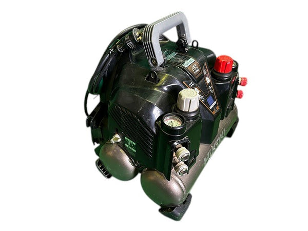 ☆中古品☆HIKOKI ハイコーキ 100V 高圧 常圧 エアコンプレッサー EC1245H3 ブラック 8L 45気圧 静音 低振動 高圧エアホース付 - 6