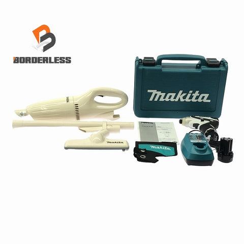 ☆比較的綺麗☆makita マキタ 10.8V 充電式インパクトドライバー TD090DWXW 白 バッテリ2個(1.3Ah) 充電器 ケース クリーナー付